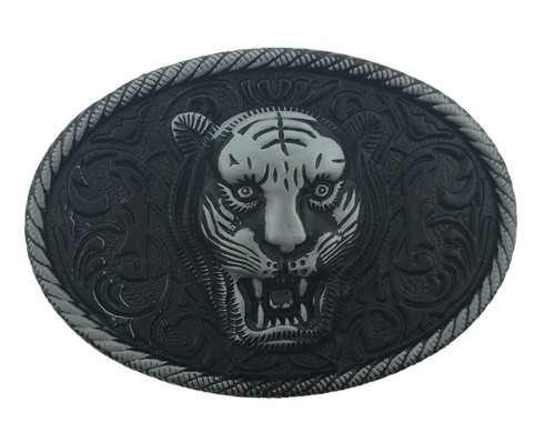 Men Women Belt Buckle Lion Wolf Bear Dragon Black Panther Western Rodeo Cowgirl - Picture 9 of 45