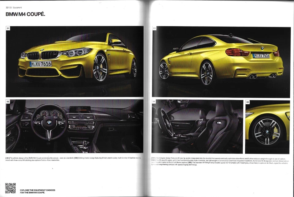 BMW M3 Saloon F80 & M4 Coupe F82, Convertible F83 2014-2016 UK Market Brochure - Image 4 of 4