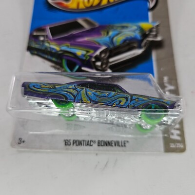 Hot Wheels 2013 Purple Pontiac Bonneville - 65 Graffiti Rides Edition 35/250