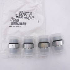 4 Pack Parker Male Connectors 3/4" Tube x 3/4" JIC 37° Flare Straight Thread