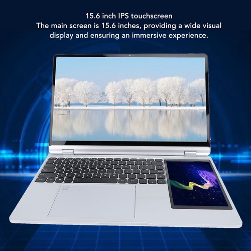 US Plug 15.6 Inch Touchscreen Laptop IPS Double Screen Display 32GB RAM 1T Part - Picture 13 of 24