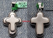 NICE DESIGN CROSS 18k White Gold. Weight 1.35 gr. 20 x 16 mm.