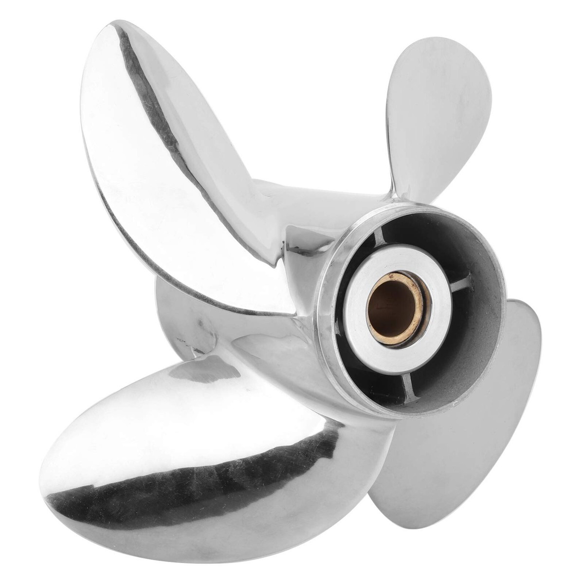 Hélice Marine PEGGYLIN Pour Yamaha 25-60HP – 11 1/4 X 14, 3 Pales, 13 Cannelures, Alu Blanc, Remplacement 663-45958-01-EL