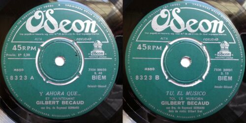 GILBERT BECAUD ET MAINTENANT/TOI, LE MUSICIEN 1962 MEGARARE CHILEAN PRESS ONLY!