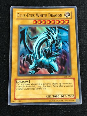 YUGIOH BLUE-EYES WHITE DRAGON SKE-001 SUPER (MP)