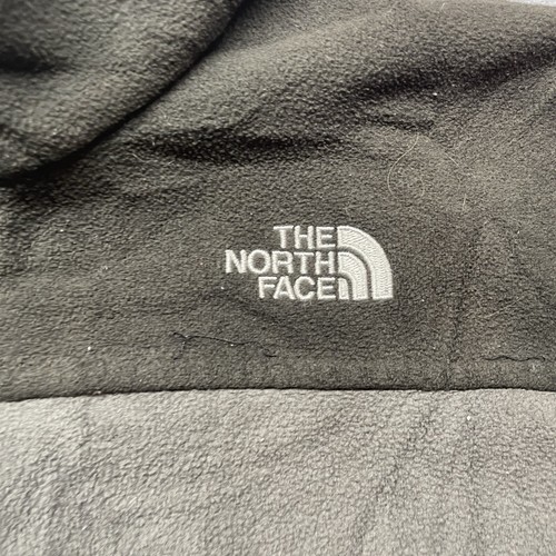 The North Face Fleece Zip Jacket Gray Black 2 Tone Mock Collar Boys XL Men S - Picture 2 of 9