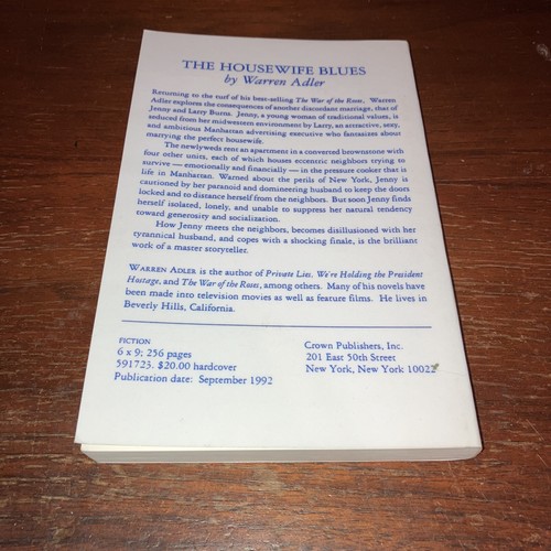 The House Wife Blues - Warren Adler - 1992 - First Ed. Uncorrected Proof - Good - Picture 5 of 12