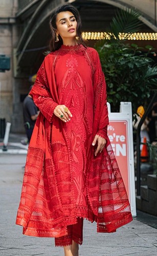 Mushq Pakistani brand Broadway Collection Pakistani suit stitched