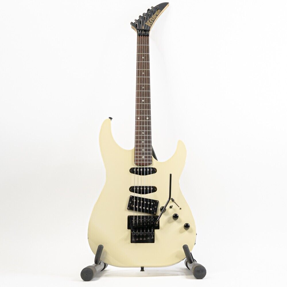 Late '80s Kramer Focus F-6000 Vintage White ESP-Made w Late '80s Kramer Focus F-6000 Vintage White ESP-Made w