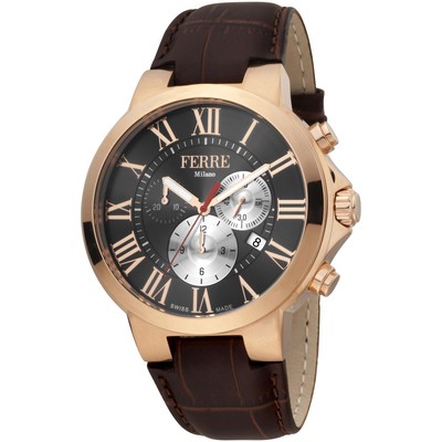 Ferre Milano Men's Classic Black Dial Watch - FM1G177L0031
