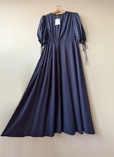 NWT Ted Baker Navy Blue Short Sleeve Midi Dress | Size 2 / UK10