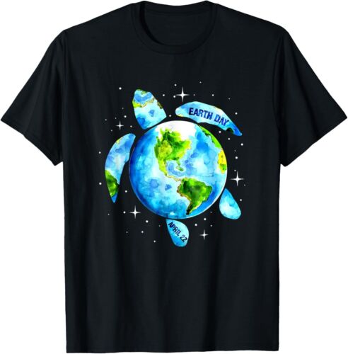 Earth Day Restore Earth Sea Turtle Art Save The Planet Hoodie or T-Shirt