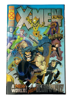 X-Men: Alpha One-Shot Marvel 1995 Variant 1A w Wraparound Foil Cover. Gem Mint! 