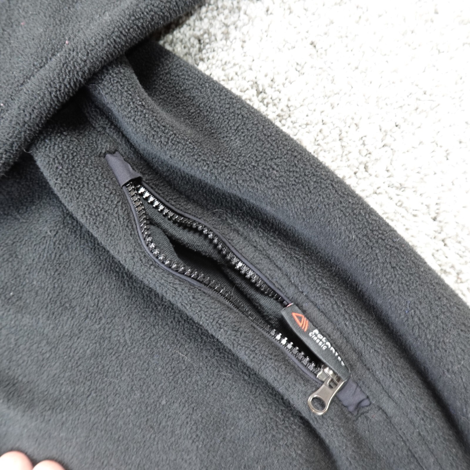 Giacca Vintage Polo Ralph Lauren Uomo L Nero Pony Pile Bomber Polartec Zip Cappotto