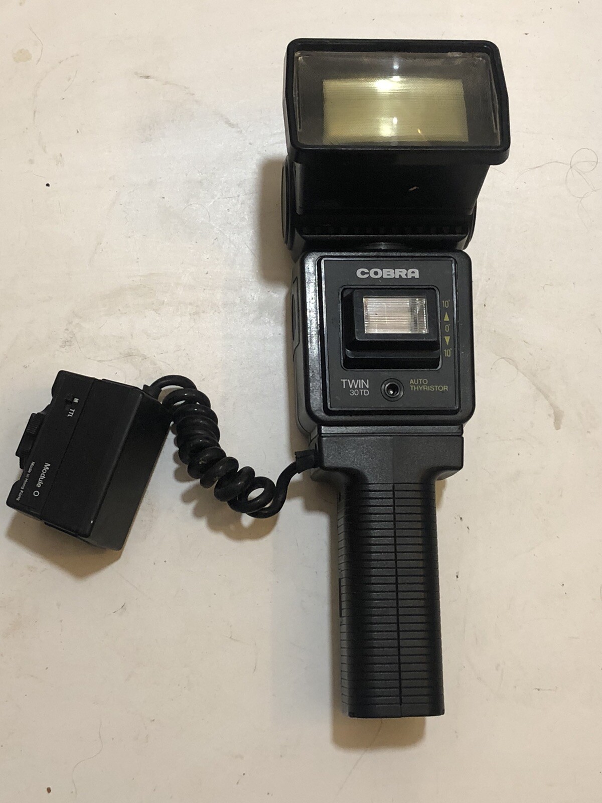 VINTAGE CAMERA FLASH gun Cobra Twin 30 TD Plus Autowinder eBay