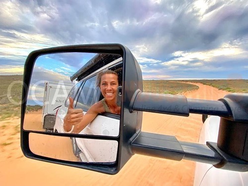 OCAM TM3 Towing Mirrors For Toyota Hilux N80 2015-Current, Black, Electric - Picture 6 of 12