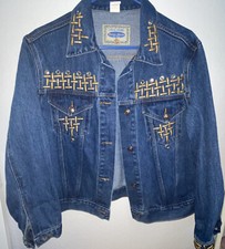 Vtg Jean Jacket Womens Classic Original Boom Boom Denim Coat Made In USA Size M