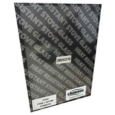 Vetro per stufa CHIMSOC - Jotul F100 / GF100 (380mm x 270mm rettangolare)