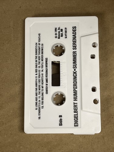 Engelbert Humperdinck: Summer Serenades (Cassette, 1994) - Picture 4 of 4
