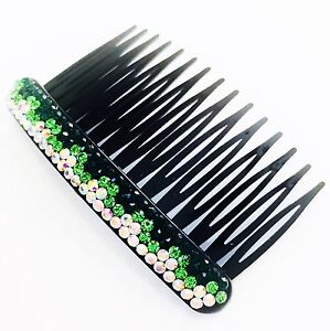 USA SELLER Hair Comb Rhinestone Crystal Party Fashion Cute Accessory GRAY AB