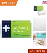 Soft and Absorbent Reliform Conforming Bandages 5cm x 4m - 10 Pack for First Aid