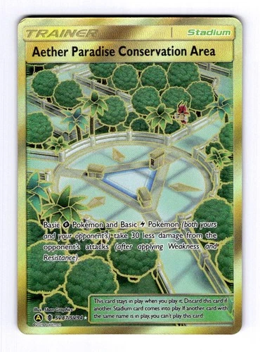 Aether Paradise Conservat Hidden Fates: Shiny Vault #SV87 (2017) Holo NM Pokemon