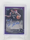 JAMIER JONES 2025-26 BOWMAN CHROME U 1ST PURPLE REFRACTOR AUTO /250 Q7349