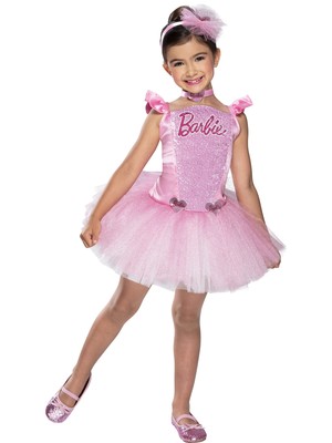 Ballerina Barbie Ballett Tutu Kleid Prinzessin Tanz Karneval Kinderkostüm