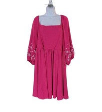 New TORRID 3 3X 22-24 Mini Crinkle Gauze Blousen Sleeve Dress Women