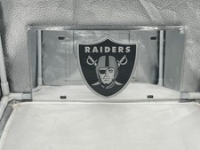 Las Vegas Raiders Nfl Silver Reflective Lasercut License Plate Wincraft