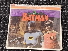 BATMAN TV Series 3d View-Master 3 Reel Packet 1966 Adam West Julie Newmar Sealed