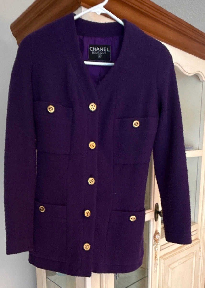 CHANEL Purple Coats, Jackets & Vests for Women for sale | eBay