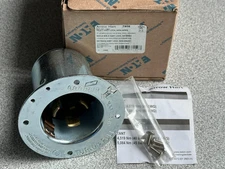 NEW Eaton Arrow Hart 7958 Locking Flanged Inlet 50A 600V 3P 4W Grounding