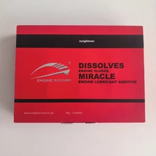 ENGINE WIZARD DISSOLVES ENGINE SLUDGE MIRACLEENGINE LUBRICANT ADDITIVE