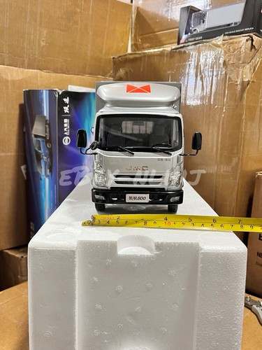 1:18 Scale 2018 Ford Jmc Box Truck Silver Diecast Model Car - Imagen 17 de 24