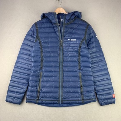Columbia Titanium OutDry Down Jacket Womens Medium 700 Fill Hoody Puffer Coat