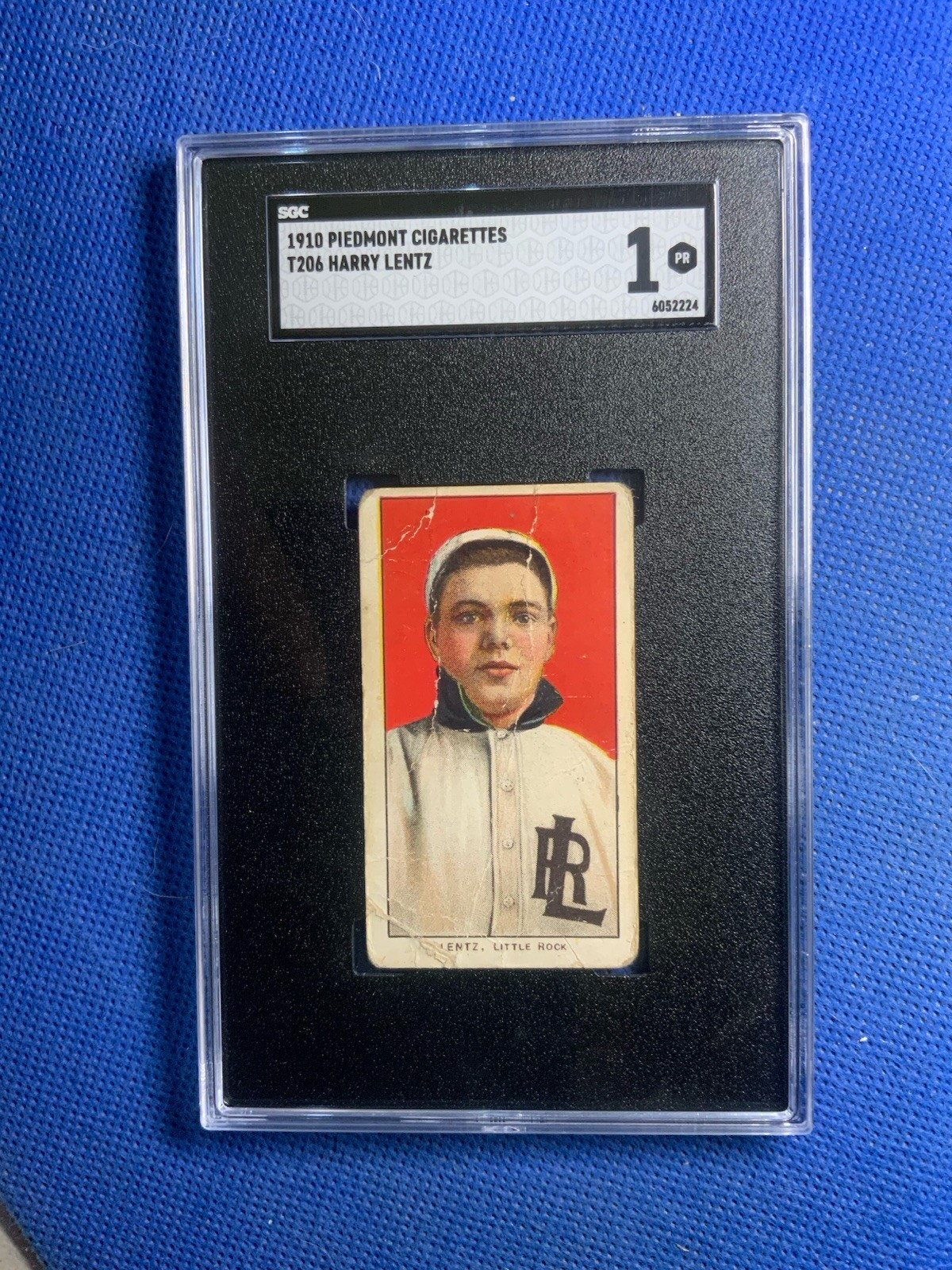 1910 T206 PIEDMONT 350/25 HARRY LENTZ SGC 1