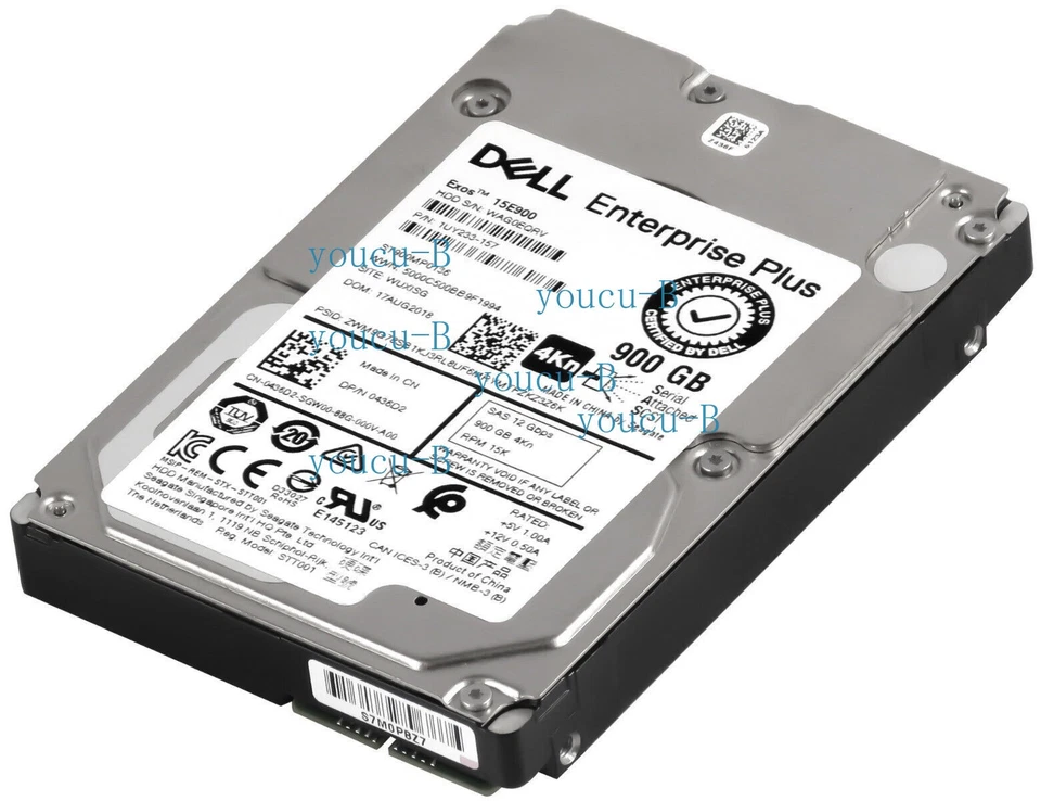 436D2 DELL Enterprise Plus 900GB 15K SAS 12Gbps 2.5in 4Kn HDD 0436D2 ST900MP0136 - Image 2 of 3