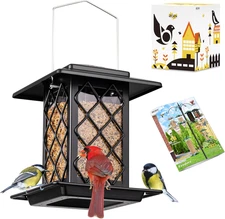 Bird Feeders for Outdoors, Metal Bird Feeder, Wild Bird Feeders for Cardinal, 2.