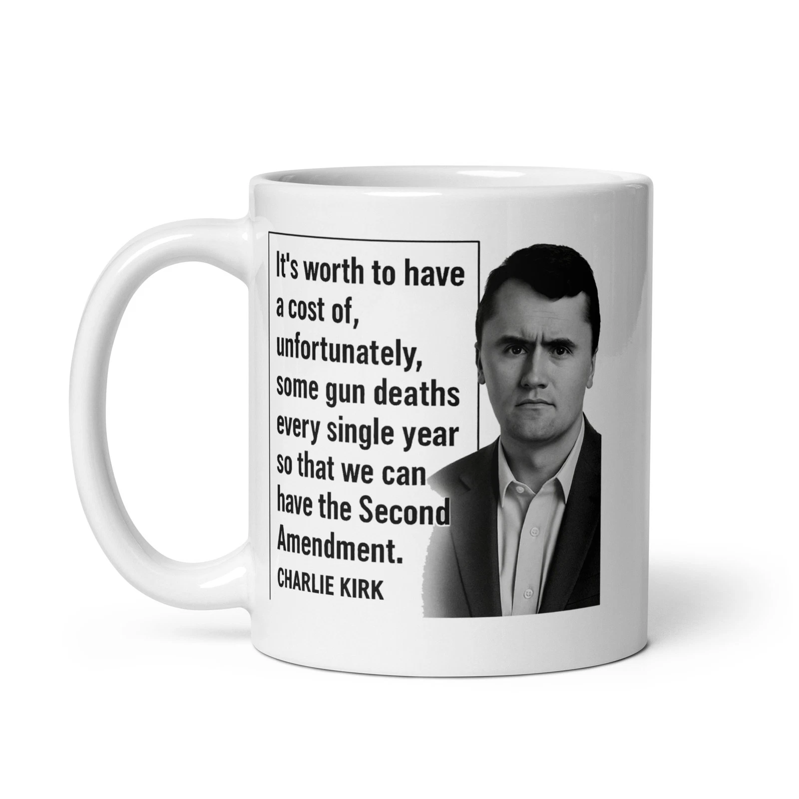 Charlie Kirk Mug,11oz or 15oz,gift Cup,Freedom Charlie Kirk,Ceramic Coffee Cup,