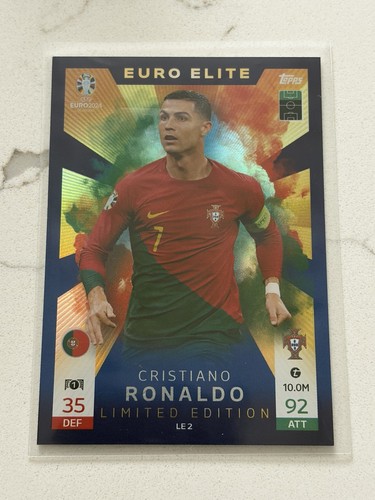 Cristiano Ronaldo #LE2 — 2024 Topps Match Attax UEFA EURO Limited Edition soccer card