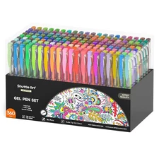 Shuttle Art 360 Pack Gel Pens Set, 180 Colors Gel Pen Set Plus 180 Color Refi...