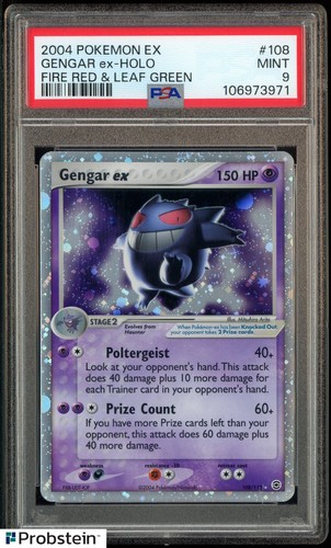 2004 Pokemon EX Fire Red & Leaf Green #108 Gengar EX Holo PSA 9 MINT