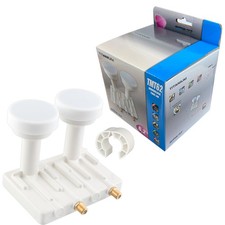 Original Smart Titanium Twin Monoblock LNB TMT62 für 2 Receiver 4K 6,2° 0,1dB HD