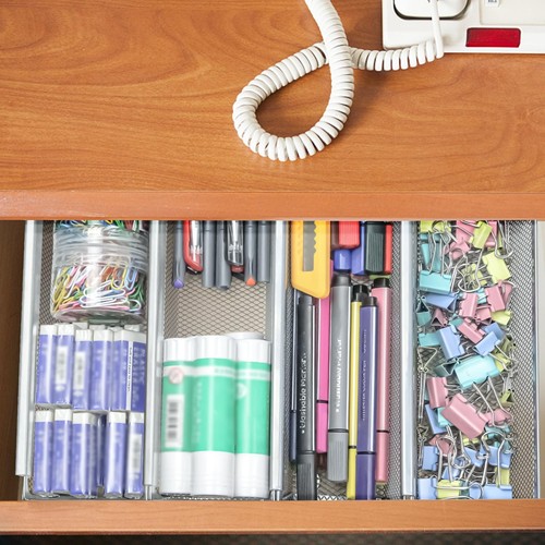 2PCS Drawer OrganizerDrawer Organizer for KitchenUtensil Mesh Drawer Organize - Picture 8 of 8