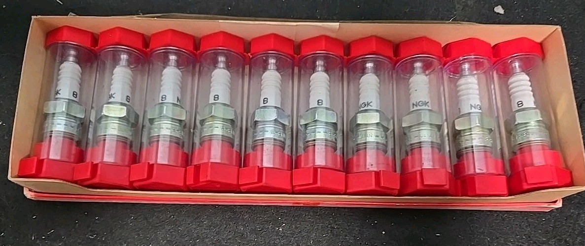 10 NGK VINTAGE RACING SPARKPLUGS B-8 HN @40A