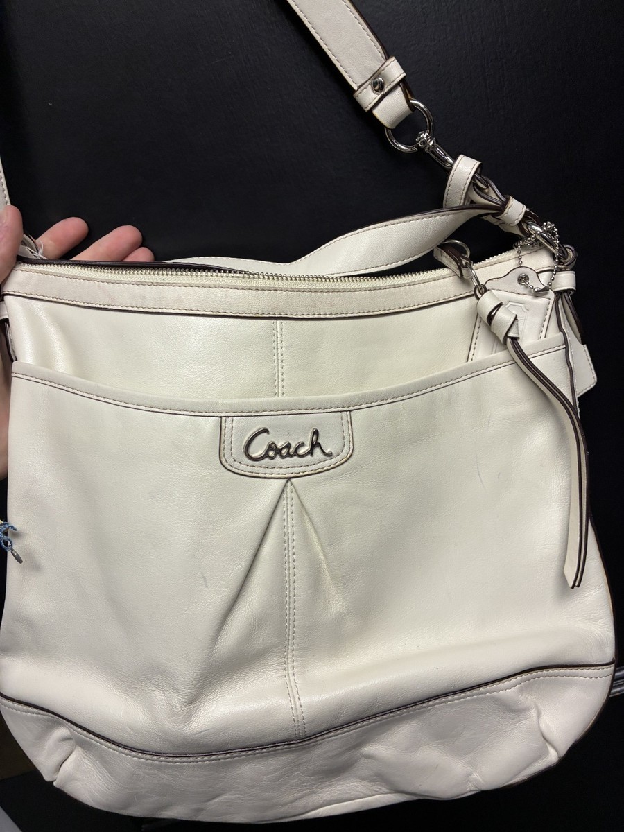Coach Vintage Y2K Ladies Ivory Leather Hobo Shoulder Bag | eBay