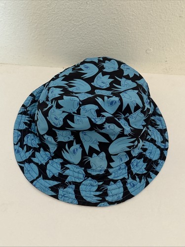 Sonic The Hedgehog Blue Reversible Unisex Kids Beach Sun Bucket Hat One Size - Picture 3 of 9
