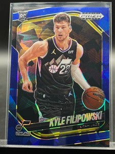 2024-25 Panini Prizm Black Kyle Filipowski #125 RC Blue Cracked Ice 16/125
