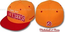 Mitchell & Ness Tampa Bay Bucs Throwback Fitted Hat -7 3/8- 'Creamsicle'-New